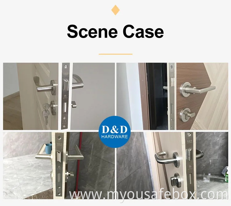 CE Security Euro Fire Rated Stainless Steel Safe Mortise Handle Metal Sash SUS Commercial Wooden Cylinder Magnetic Key Zinc Sliding Inner Guangdong Door Lock